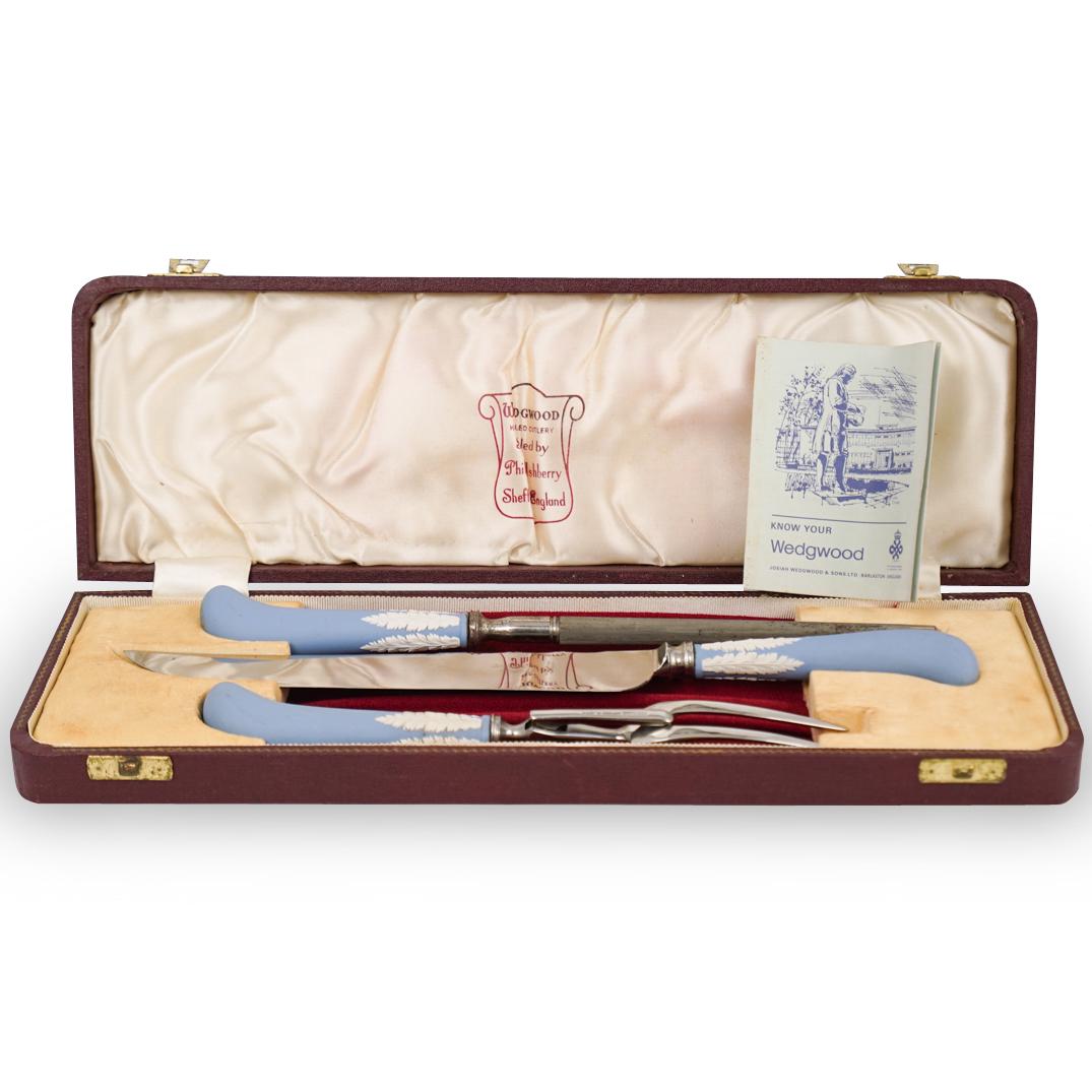 (3 Pc) Wedgwood Porcelain Cutlery Set (1 of 6)