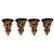 (4 Pc) Italian Giltwood Wall Brackets