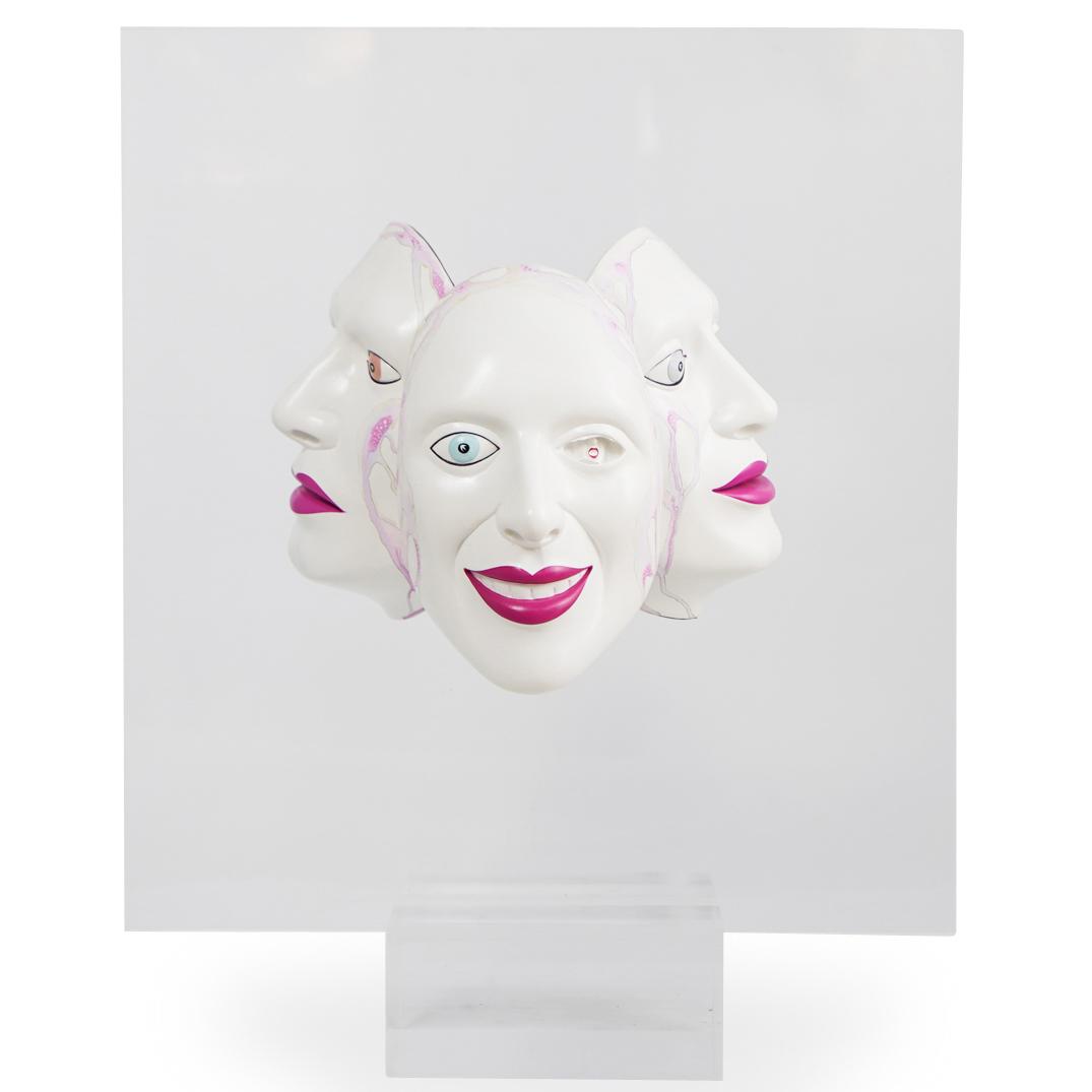 Signed Mask Sculpture (1 of 5)