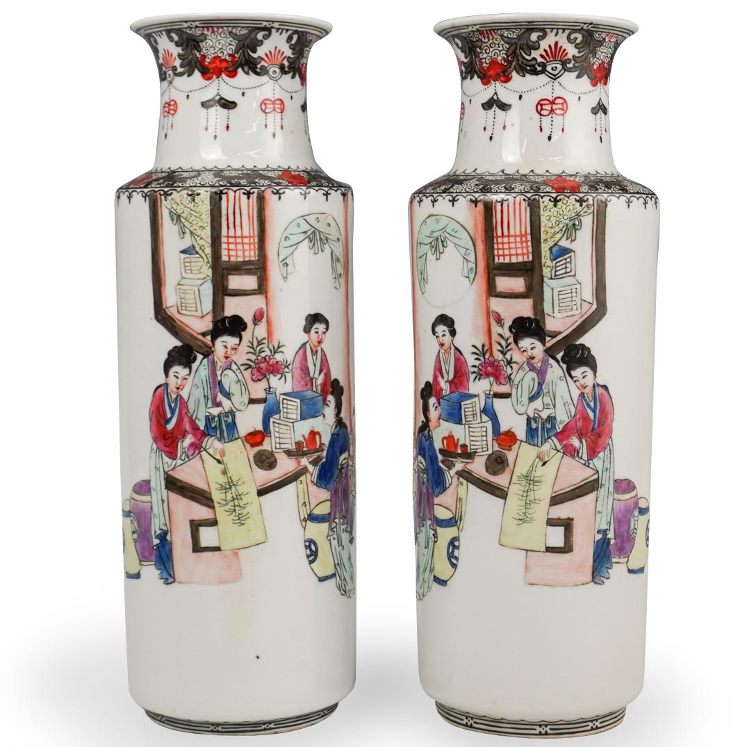 (2 Pc) Japanese Porcelain Vases (1 of 6)