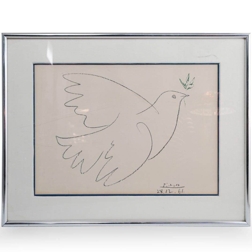 Picasso Flying Dove Lithograph (1 of 3)