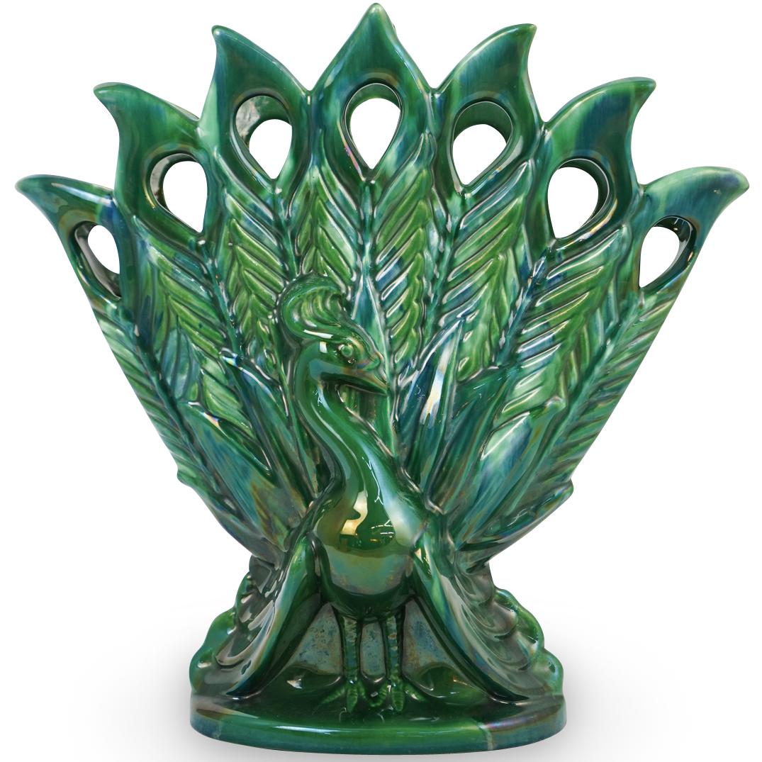 Royal Haeger Ceramic Peacock Vase (1 of 5)