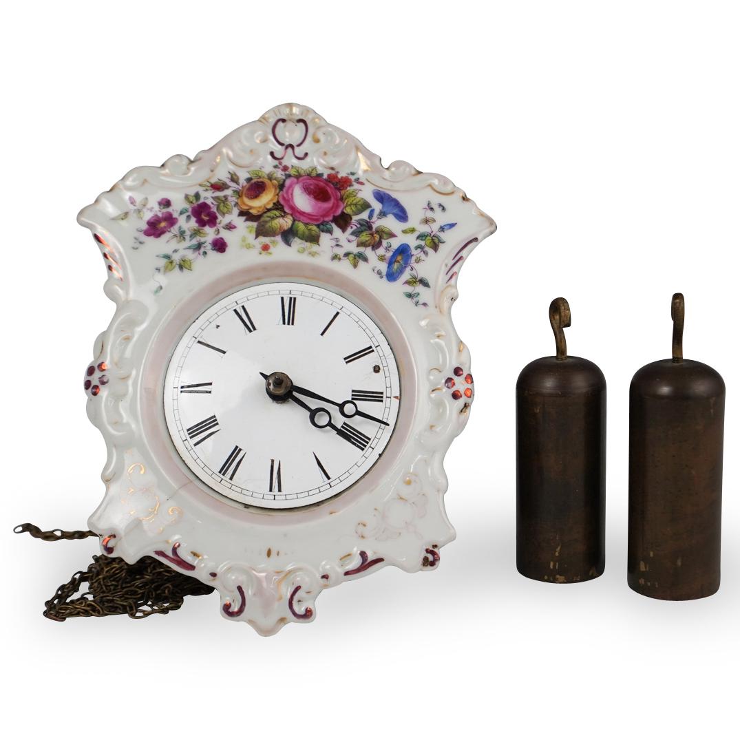 Porcelain Floral Clock (1 of 3)