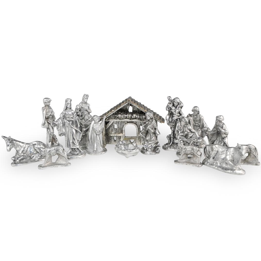 (16 Pc) Pewter Nativity Set (1 of 6)