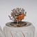 Theo Faberge Coral Crystal Egg - 3
