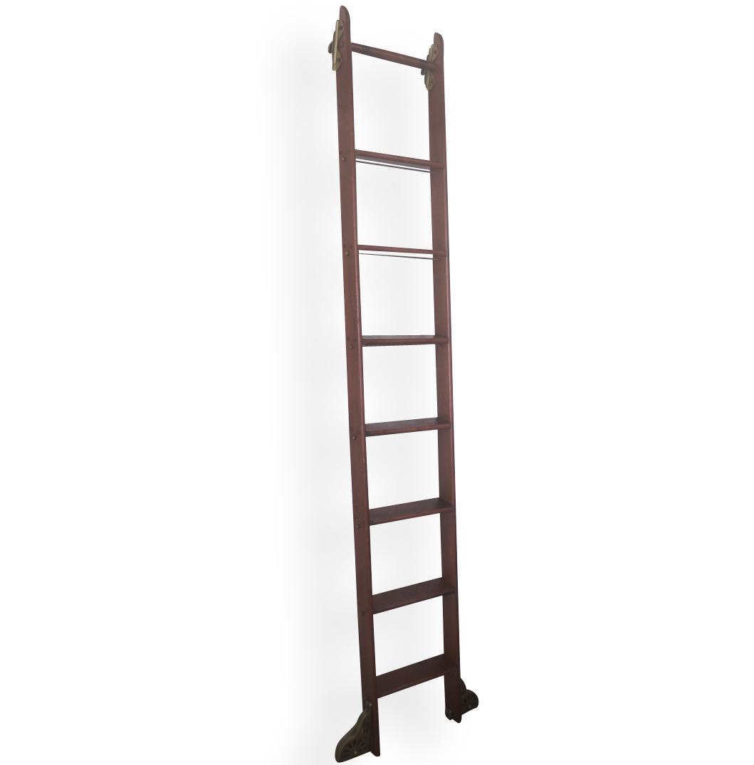 Putnam Wooden Rolling Library Ladder (1 of 6)