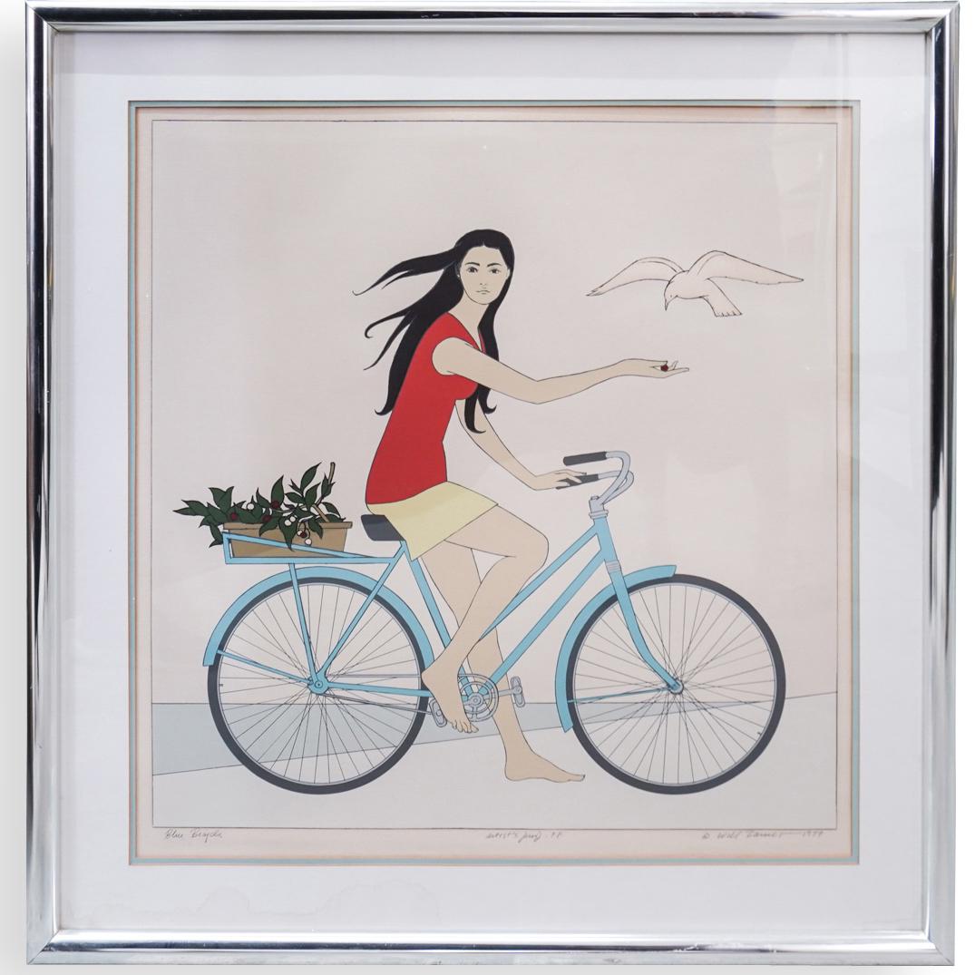 Will Barnett "Blue Bicycle" AP Lithograph (1 of 6)