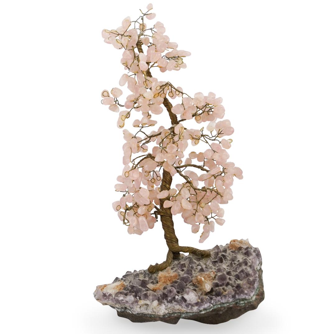 Amethyst and Rose Quartz Tree (1 of 5)