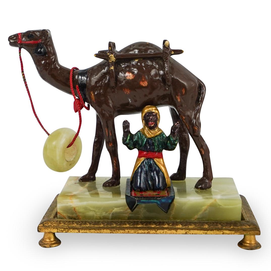 Orientalist Bronze and Malachite Figure (1 of 5)