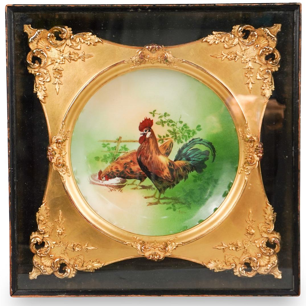 Antique Limoges Framed Wall Hanging Charger (1 of 6)