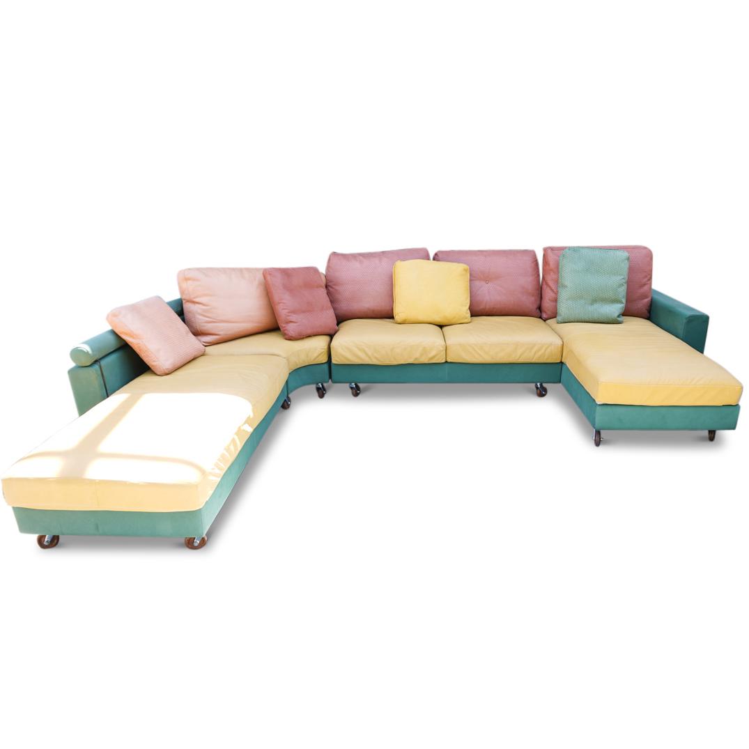 "Calia" Italian Leather Couch (1 of 10)