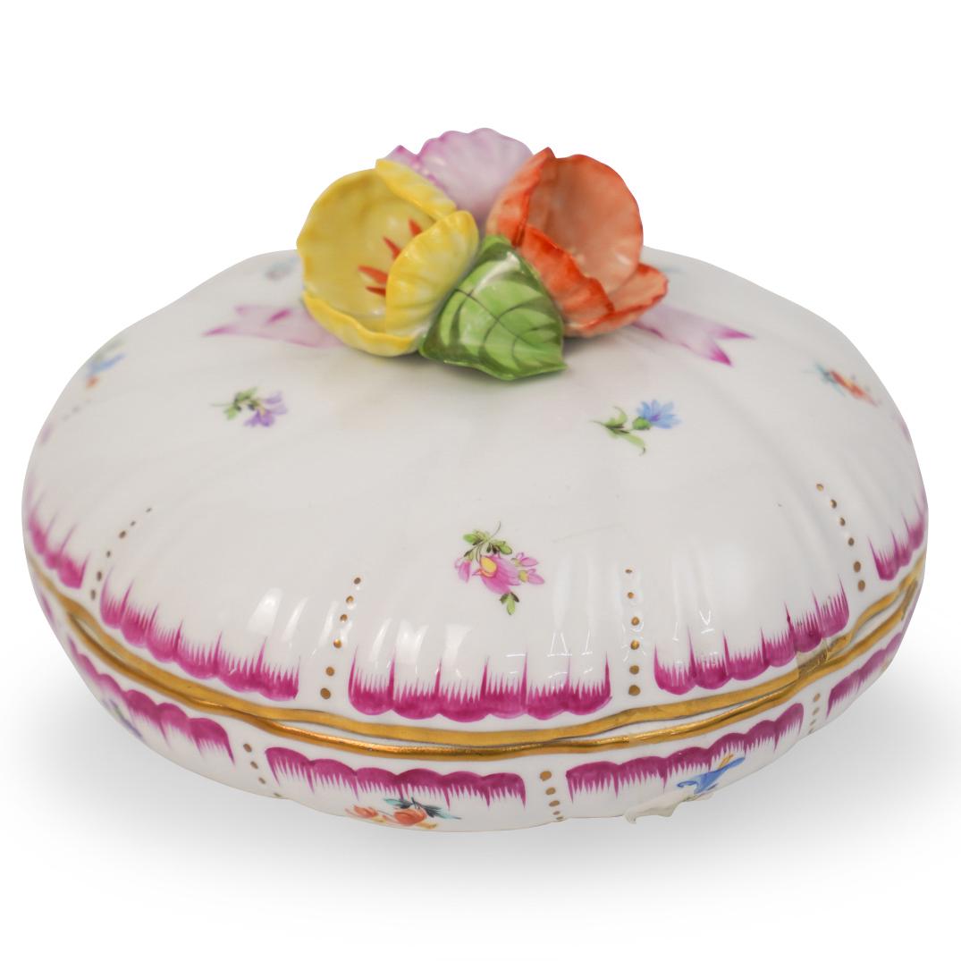 Herend Porcelain Floral Covered Dish (1 of 5)