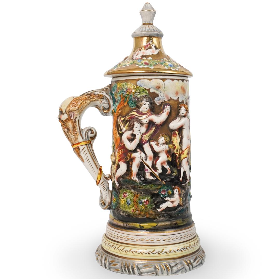 Vintage Large Capodimonte Figural Stein (1 of 8)