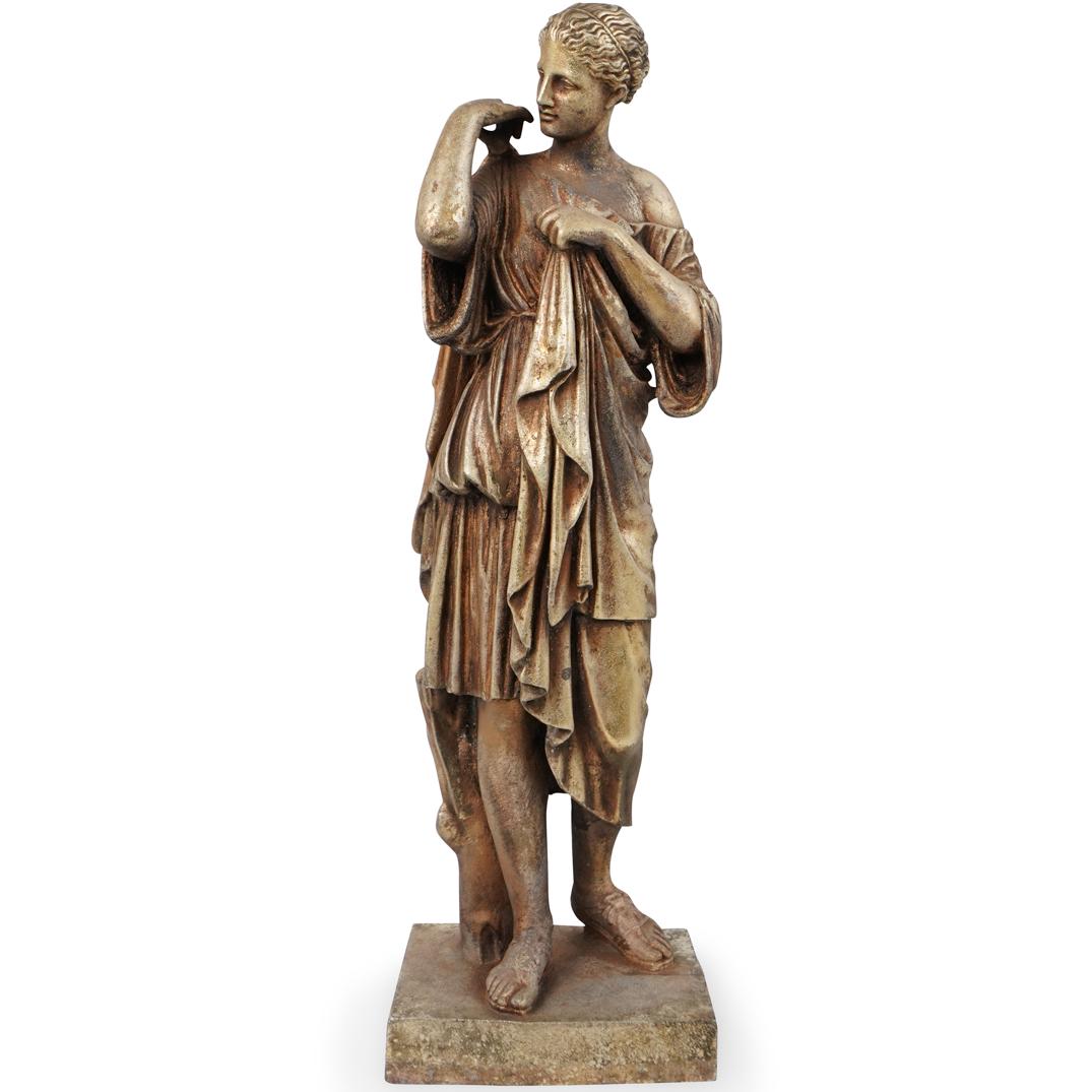 Gilt Bronze Figural Statue (1 of 4)
