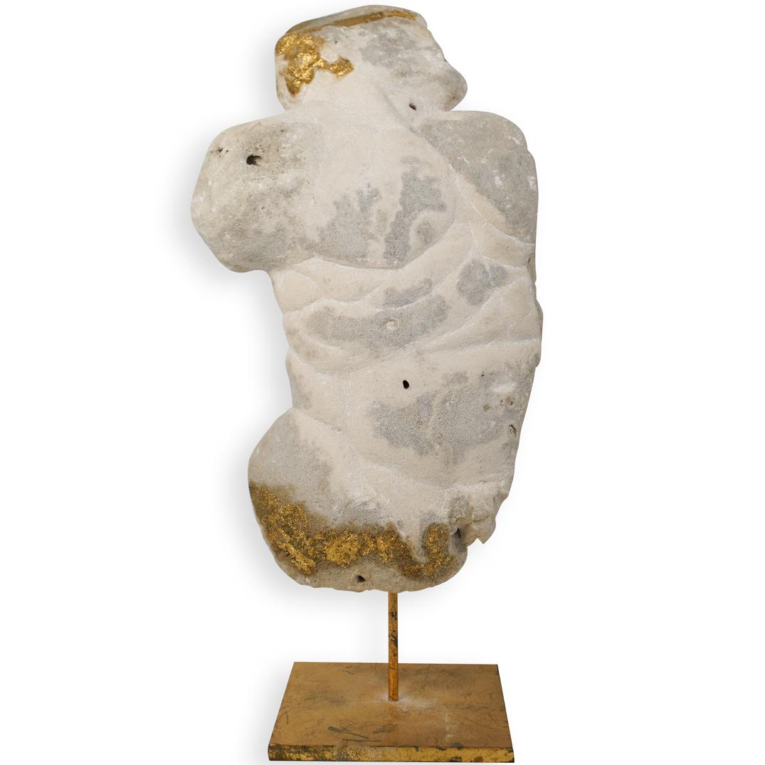 Signed Carved Coral Figural Statue (1 of 4)