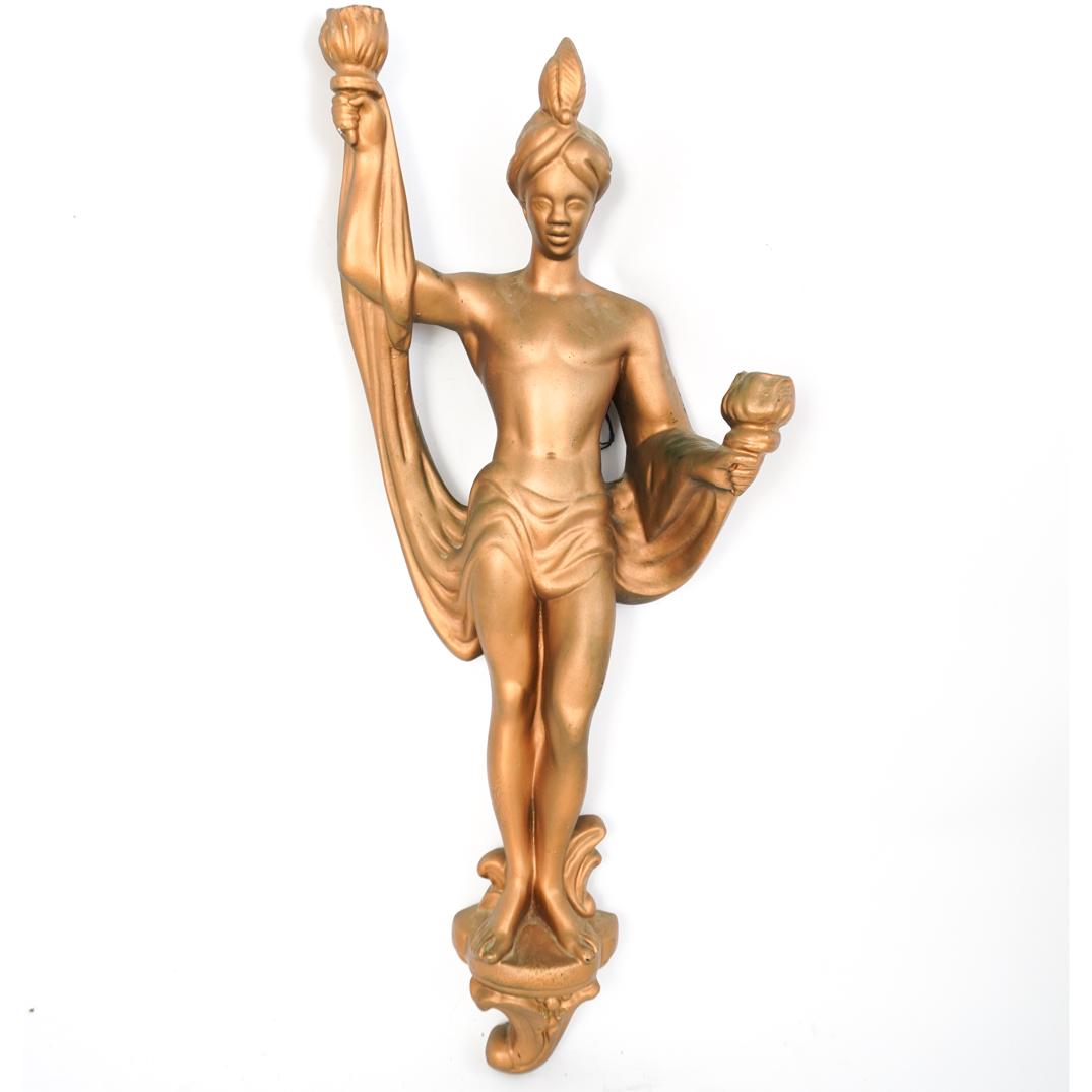 Blackamoor Plaster Composite Sconce (1 of 2)