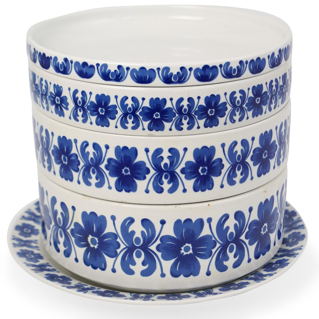 Richard Ginori Blue & White Porcelain Set (1 of 3)