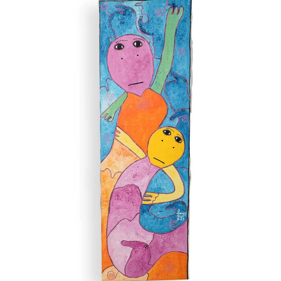 Levoy Exil (Haitian. b.1944 ) Oil On Canvas (1 of 3)