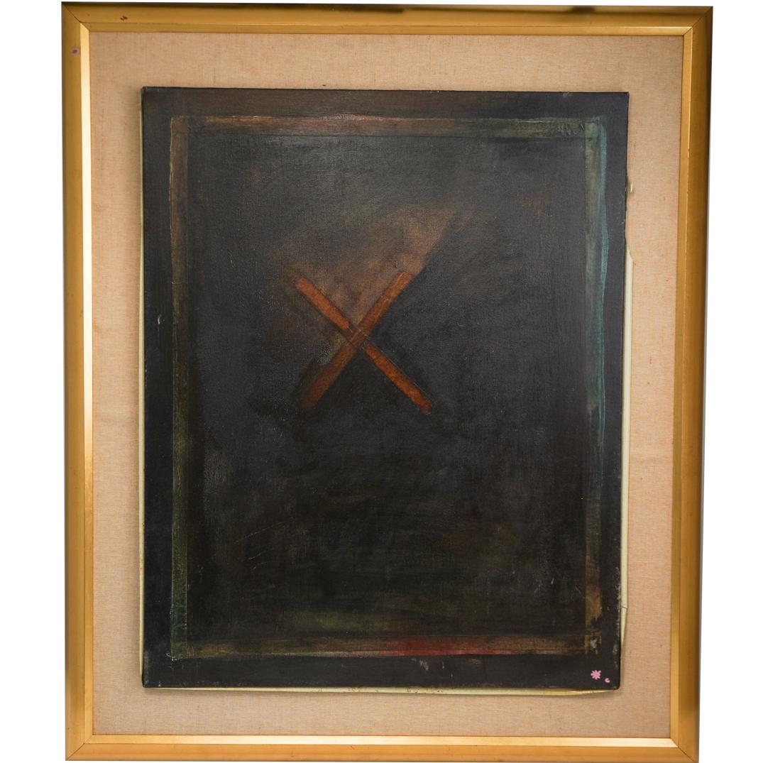 Mixed Media On Canvas Painting (1 of 3)