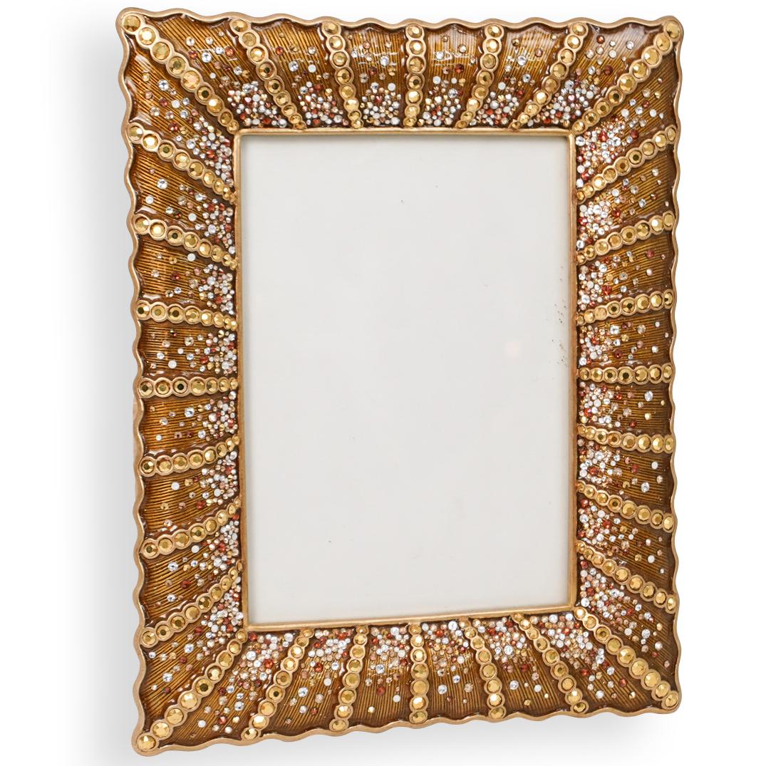 Jay Strongwater Gold Toned Desk Frame (1 of 4)