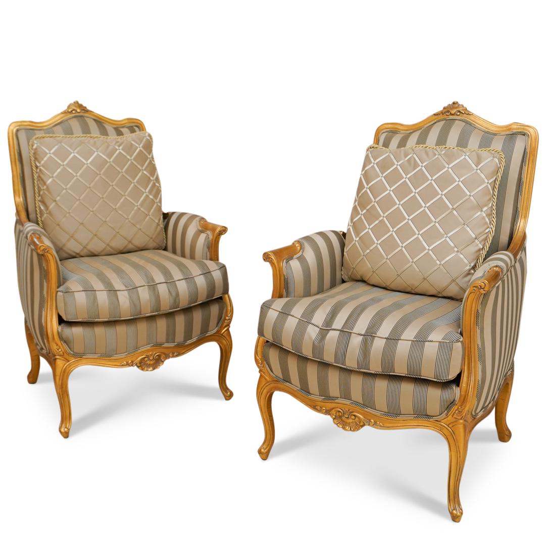 Pair Of "Karges" Louis XV Bergere Chairs (1 of 5)