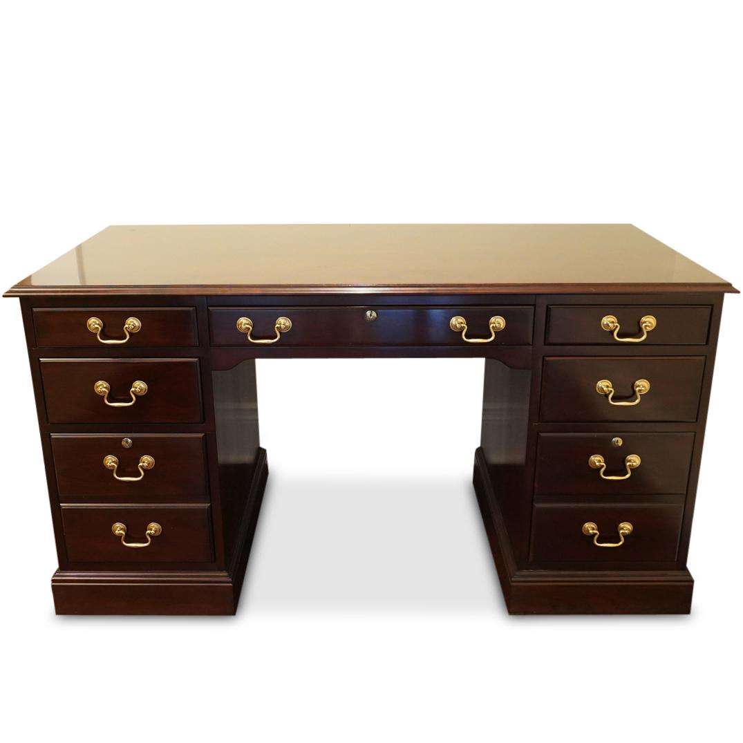 Stickley Cherry Wood Executive Desk (1 of 5)