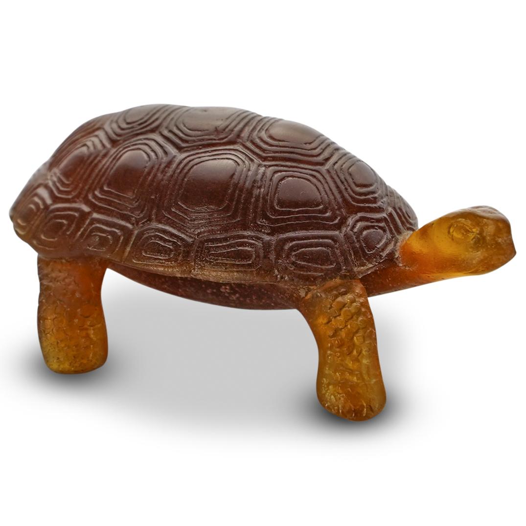 Daum Pate De Verre Turtle Figurine (1 of 3)