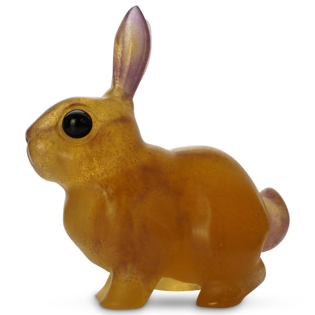 Daum Pate De Verre Rabbit Figurine (1 of 3)