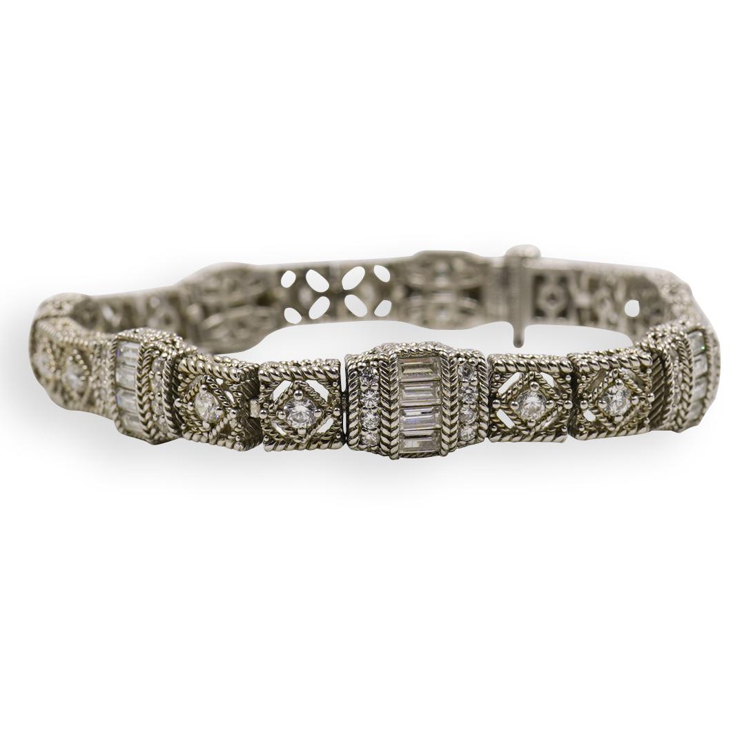 Judith Ripka Sterling Silver Bracelet (1 of 2)