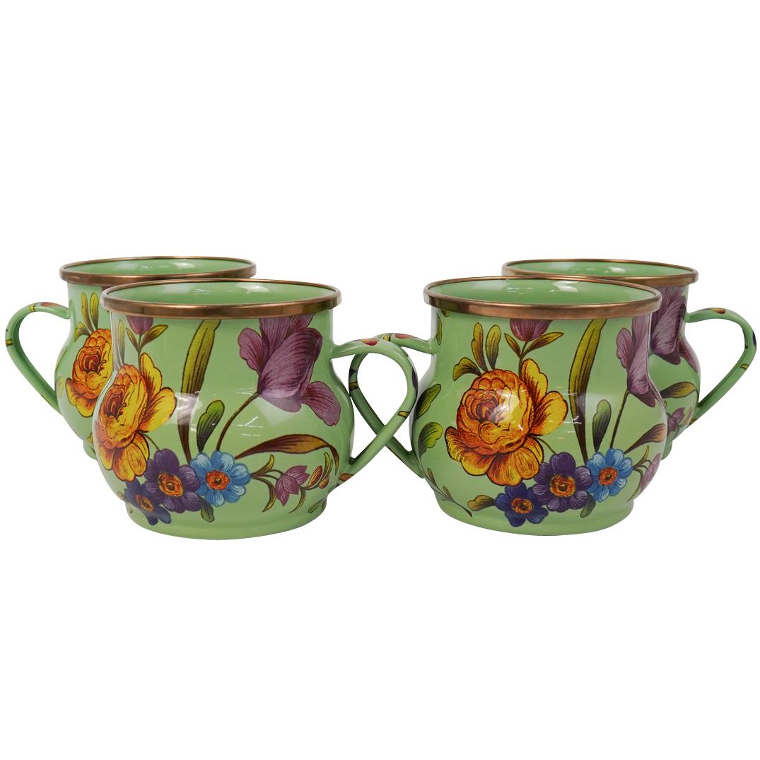 (4 Pcs) MacKenzie-Childs Flower Market Mugs (1 of 4)