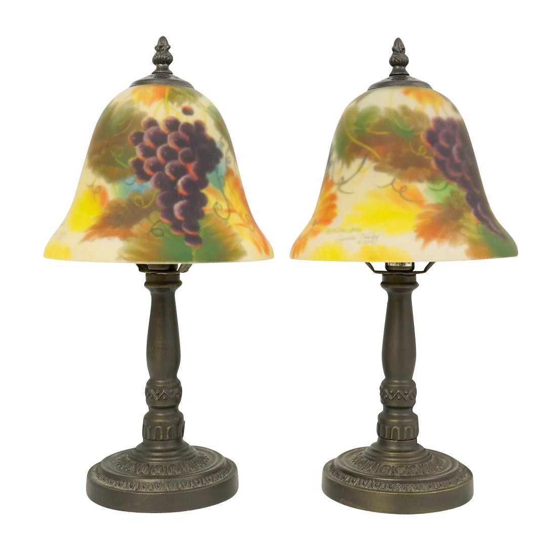 Glynda Turley Reverse Painted Glass Lamps (1 of 4)