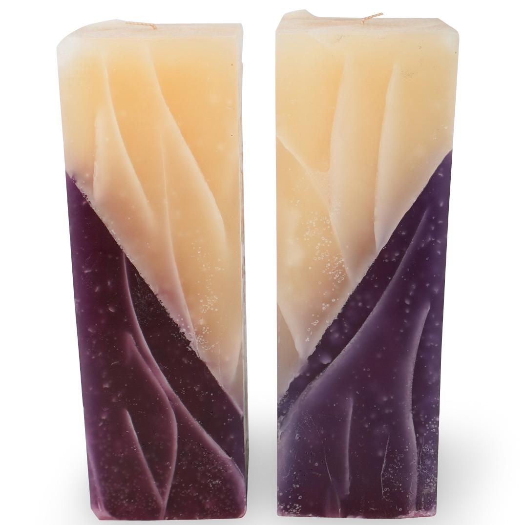 Pair Of Decorative Rectangular Candles (1 of 3)
