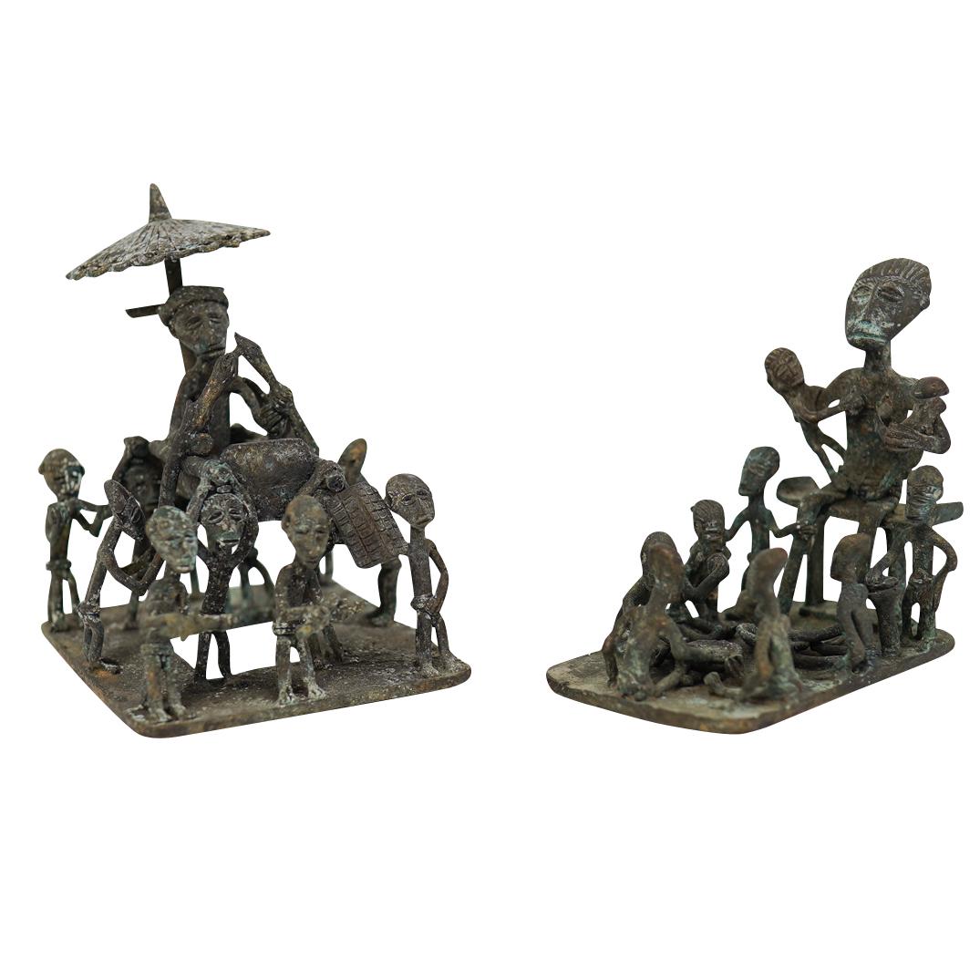 2 Antique African Bronze Sculptures (1 of 5)