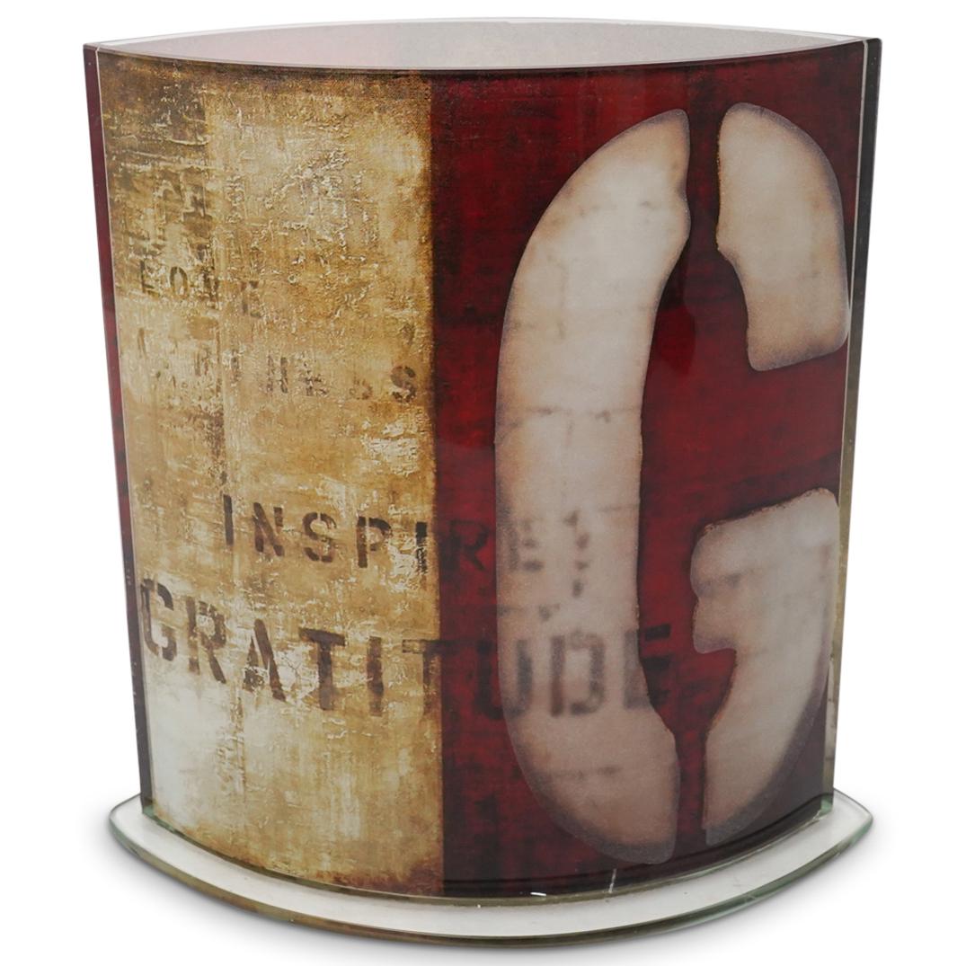 Decorative Glass Vase Signed (1 of 3)