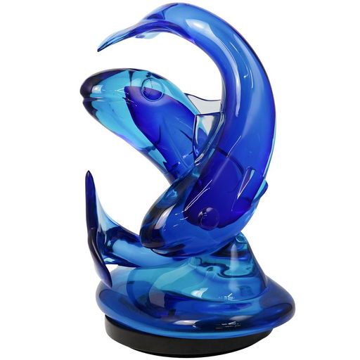 Walter Furlan Murano Blue Glass Fish Sculpture Sep 08 2020 Akiba Antiques In Fl