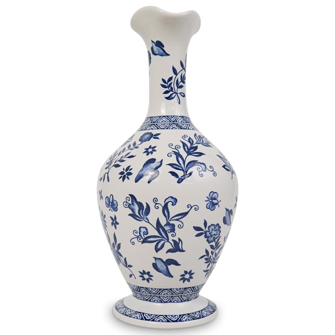 Coalport Ceramic Blue & White Vase (1 of 4)
