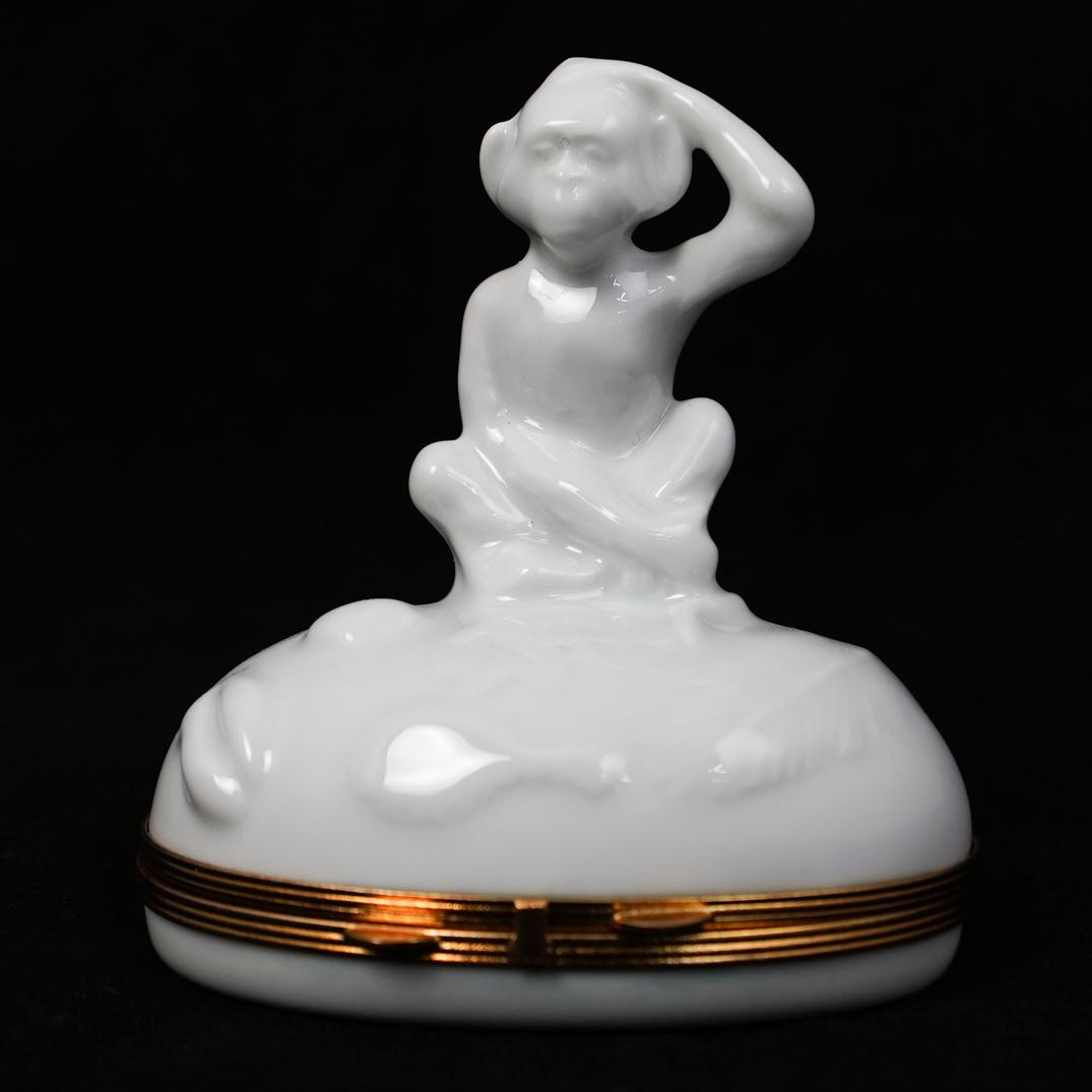 Limoges Monkey Pill Box (1 of 2)