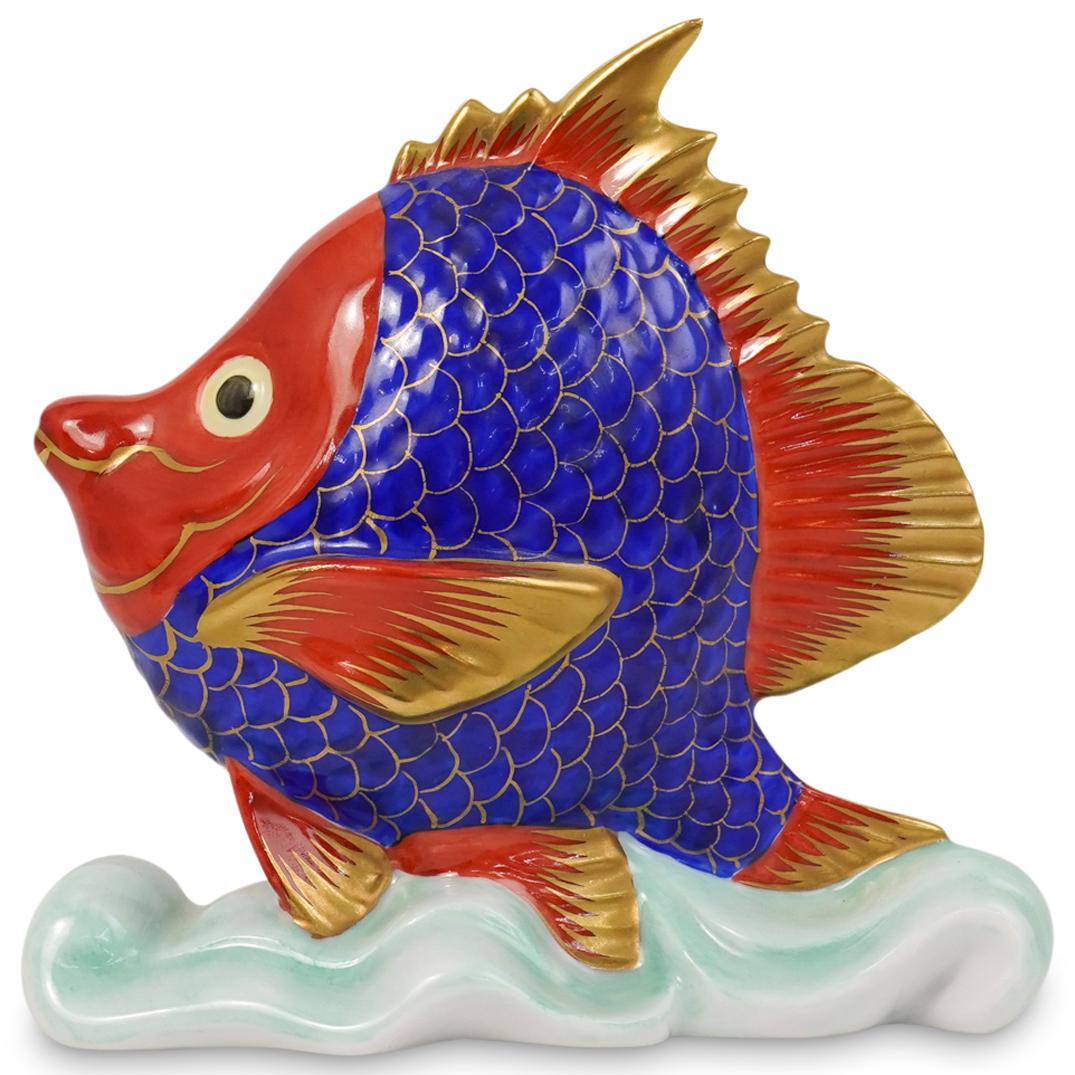 Herend Porcelain Naturalistic "Tropical Fish" (1 of 4)