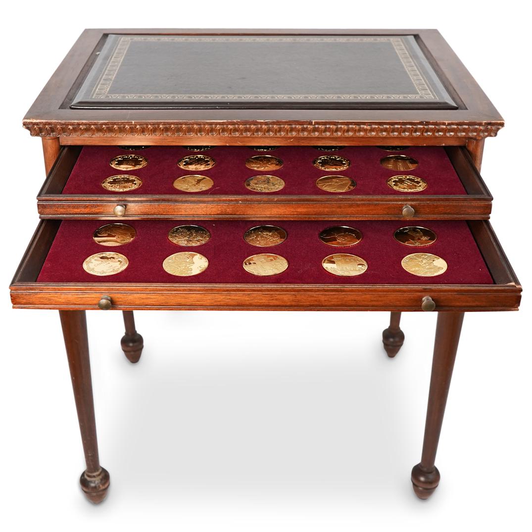 (42 Pc) 24K Gold Plated Sterling Silver Coin Collection (1 of 9)