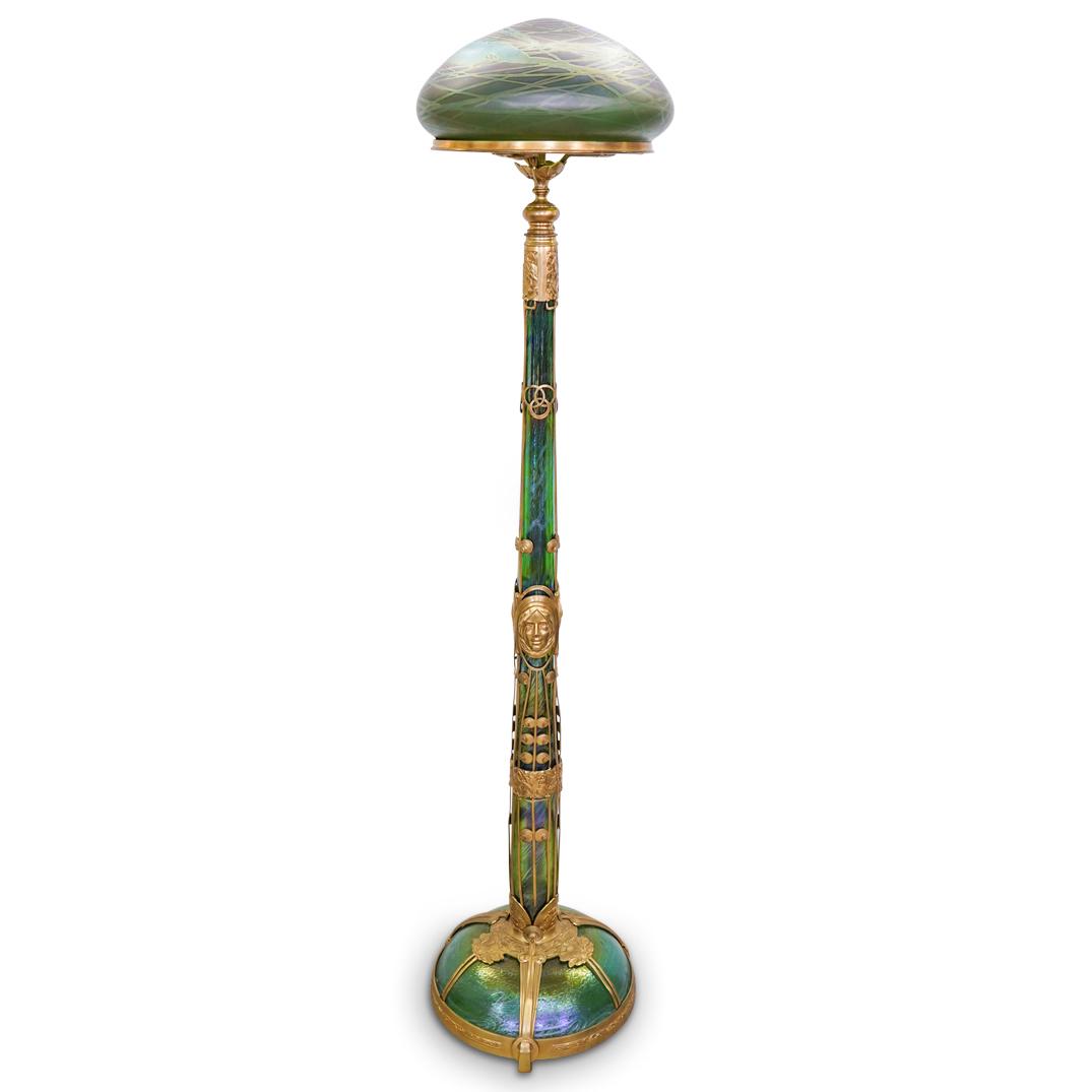 Loetz Gustav Gurschner (Austria 1873-1970) Floor Lamp (1 of 15)
