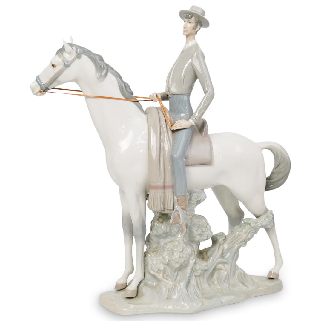 Large Lladro  "Jinete Andaluz" Porcelain Sculpture (1 of 5)