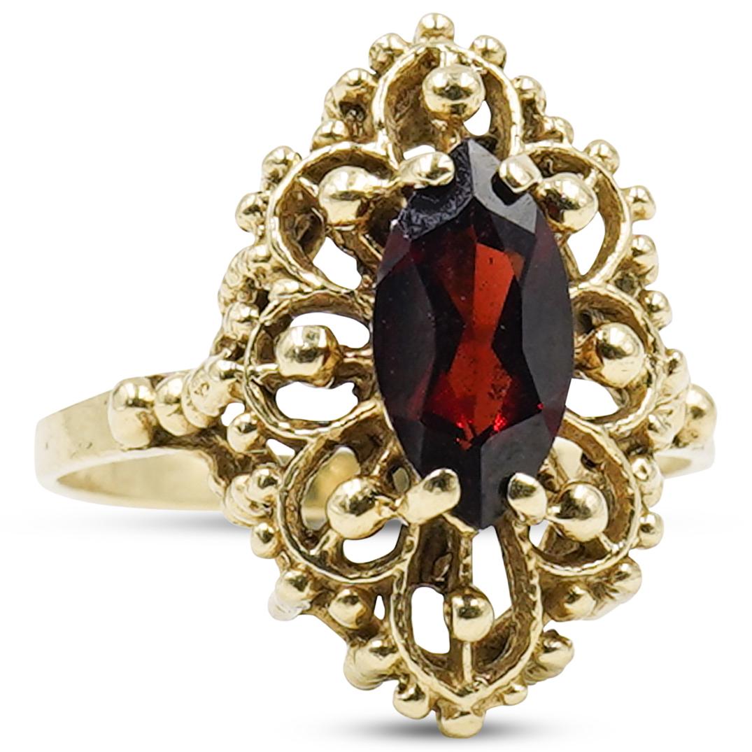 14k Gold and Garnet Ring (1 of 3)