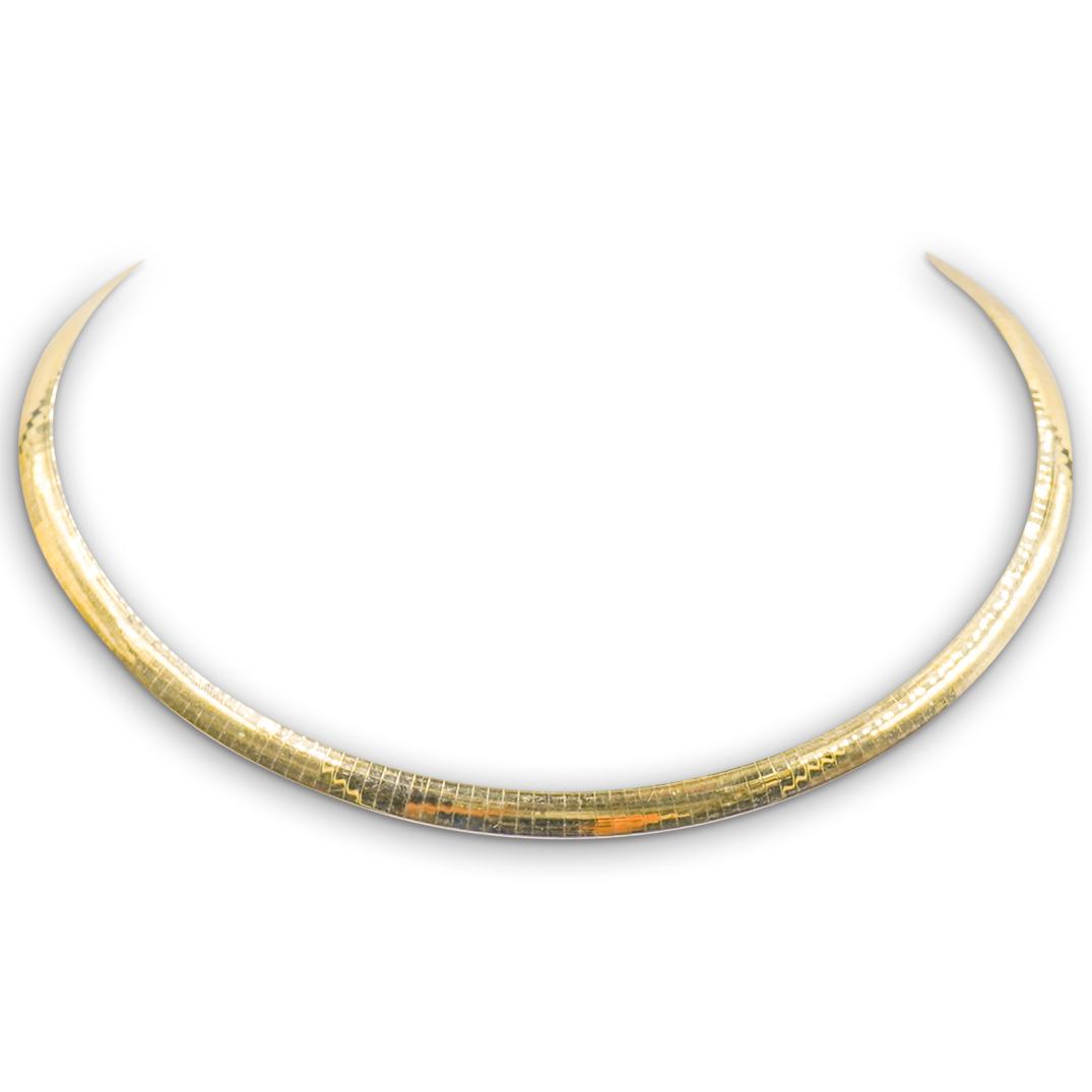 14k Gold and Sterling Silver Choker Necklace (1 of 5)