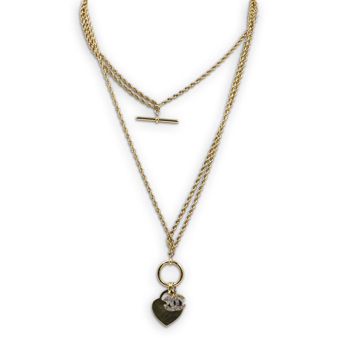 Chanel and 14k Gold Rope Chain Necklace (1 of 4)