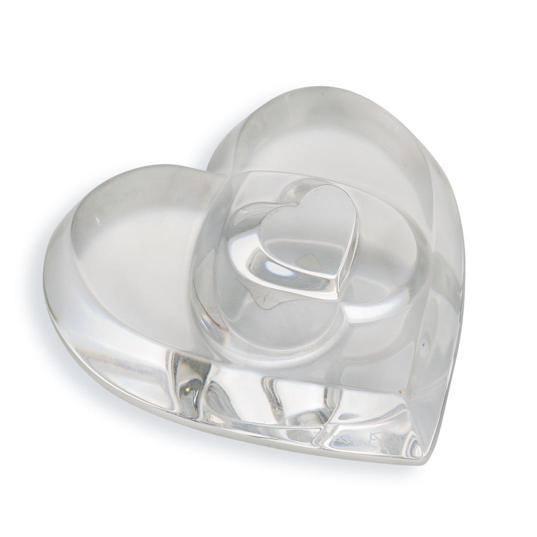 Baccarat Crystal Heart Paperweight (1 of 3)