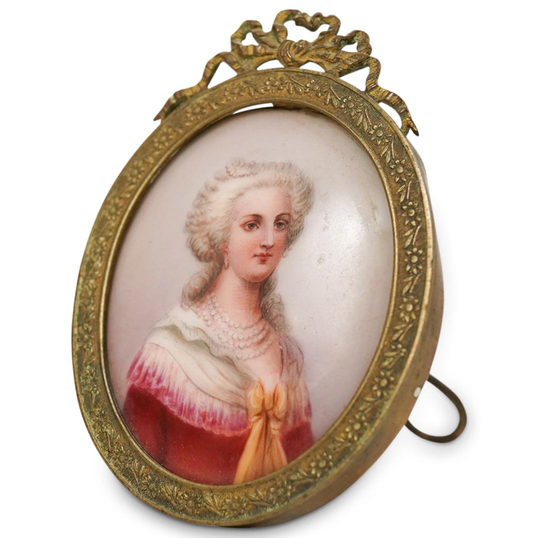 French Porcelain Painted Plaque (1 of 3)