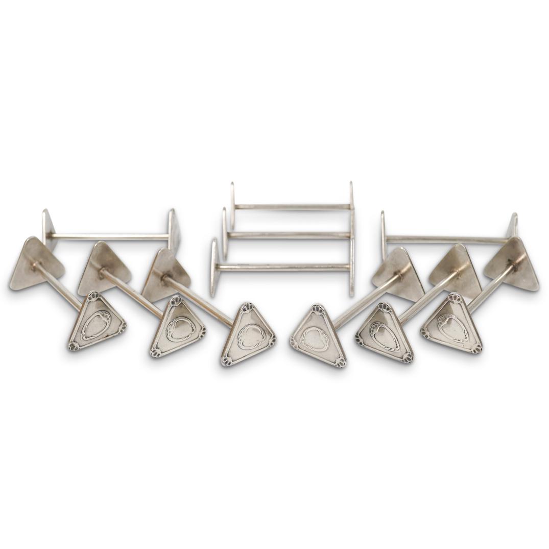 (12 Pc) Vintage Eberle Silver Plated Knife Rests (1 of 3)