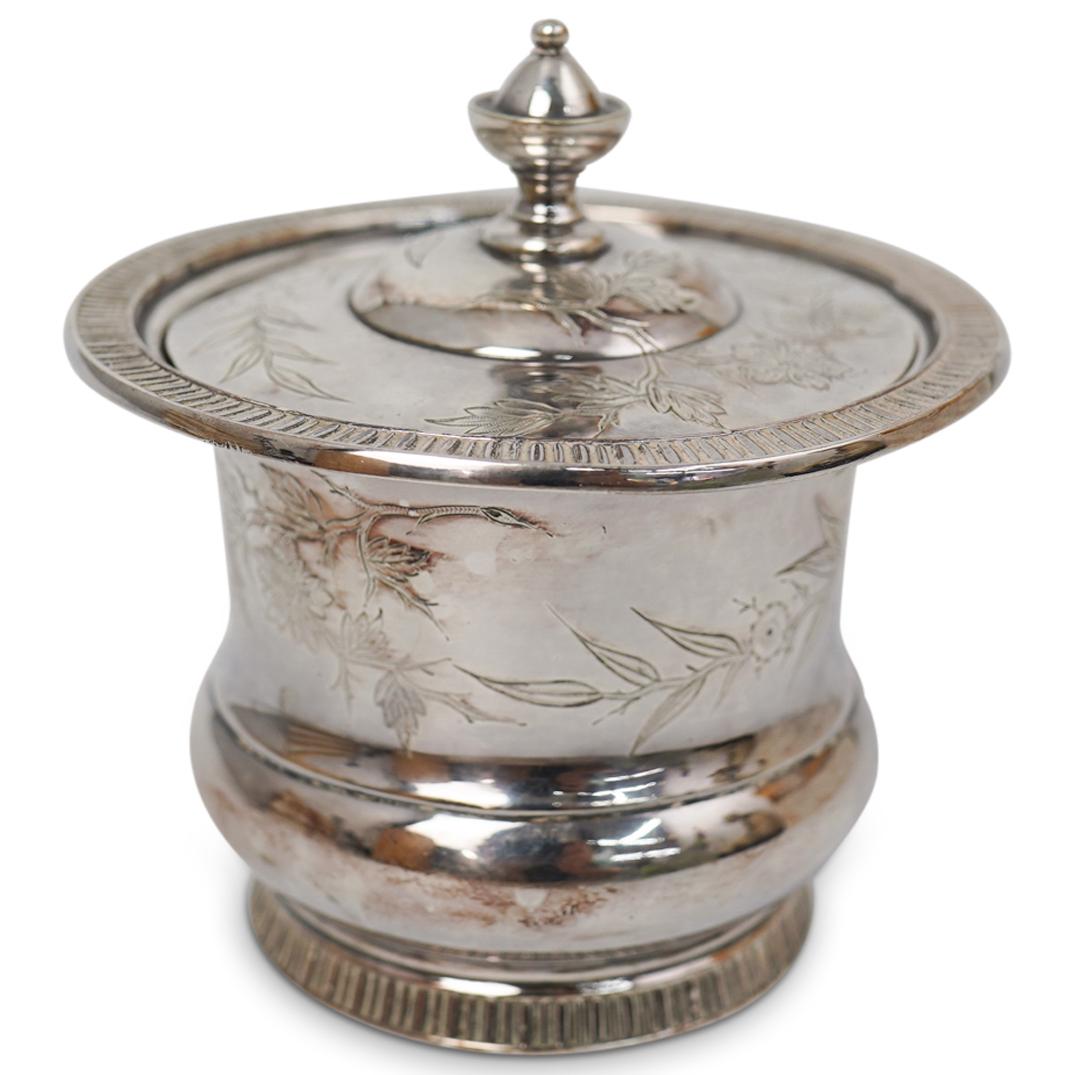 Mappin & Webb Sterling Powder Dish With Chaplin (1 of 5)