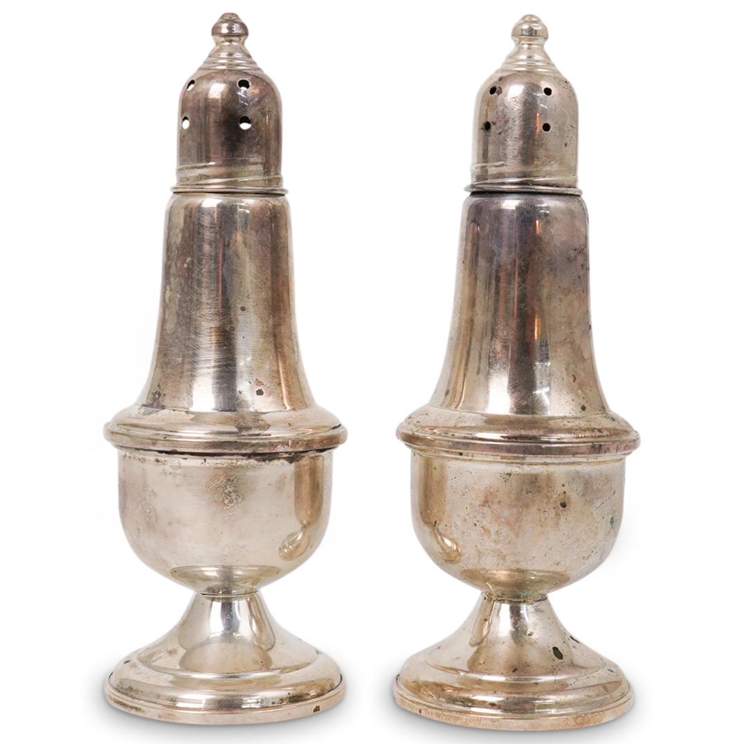 (2 Pc) Weighted Sterling Silver Salt and Pepper Shakers (1 of 3)