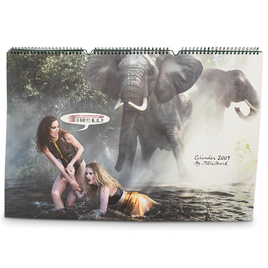 Peter Beard (American, b.1938) Pirelli 2009 Calendar: DESCRIPTION: American photographer Peter Beard's original (2009) calendar, features digital pigment prints from Beard's time practicing photography while living in Kenya. Casting Director: Jennifer St
